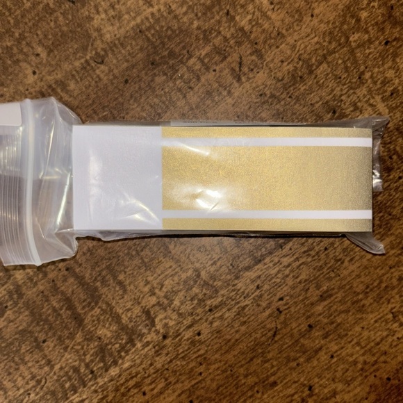 Germiwipe Self-Adhesive Matte Gold Paper Napkin Ring 195. NEW - Picture 4 of 5